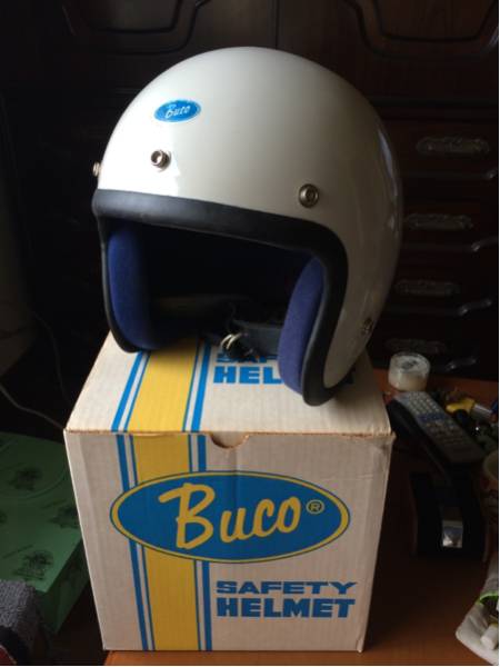 美品デッド bucoブコ ヴィンテージヘルメット M ベル ハーレー