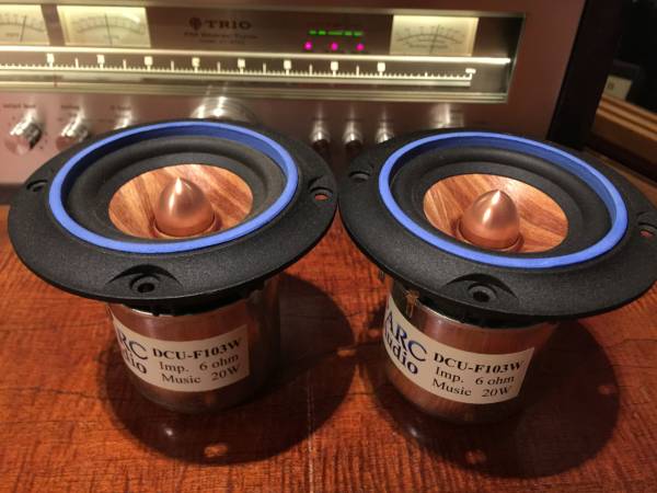 ウッドコーンスピーカー□PARC Audio□DCU-F103W□ペア□売切り(FOSTEX