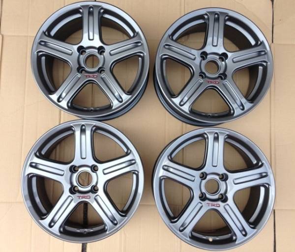 TRD TF1(RAYS製)☆アルミ ホイール 15インチ☆ガンメタ☆4本!!!(社外品