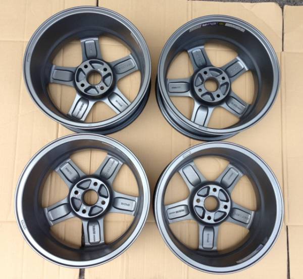 TRD TF1(RAYS製)☆アルミ ホイール 15インチ☆ガンメタ☆4本!!!(社外品 TRD TF1(RAYS製)☆アルミ ホイール 15インチ☆ガンメタ☆4本!!!(社外品