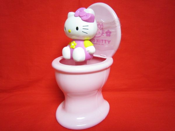 激レア☆99年 ハローキティ トイレブラシ ピンク レトロ(トイレブラシ