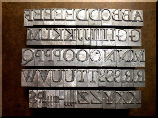 【限定】メタルスタンプ【大型36pt★Garamond】大文字