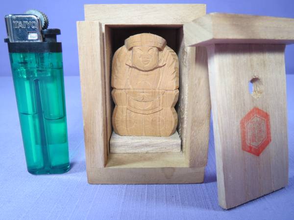 10☆ 出雲大社 大黒様 一刀彫 縁結び 神様 木彫り(仏像)｜売買された
