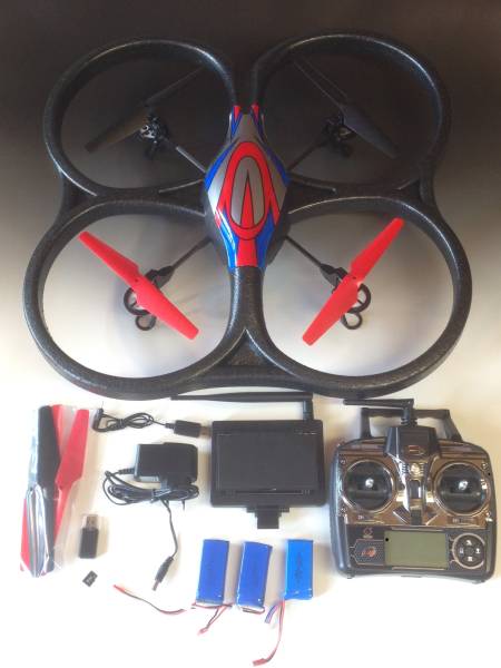 FPV空撮機WLtoys V666N +追加互換バッテリーx2