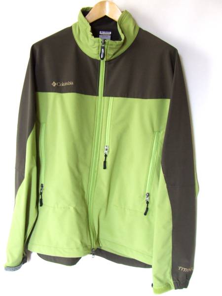 Columbiaフェアモントマウンテンジャケット黄緑メンズL□ Columbia 