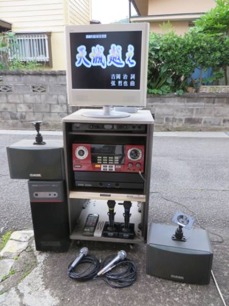 カラオケDAM-G50 アンプ スピーカー リモコン ワイヤレスマイク