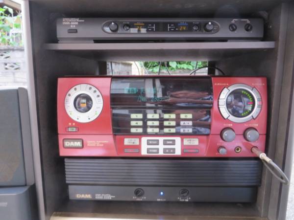 カラオケDAM-G50 アンプ スピーカー リモコン ワイヤレスマイク