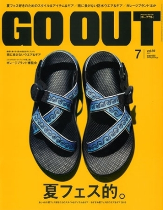 GO OUT 表紙掲載 発売後即完売【stussy×chaco】コラボサンダル