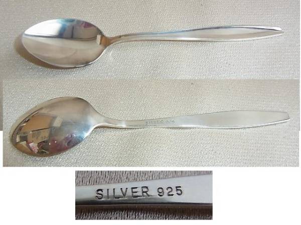 銀 B251*銀製品* SILVER925 小スプーン5本/計約43g/未使用