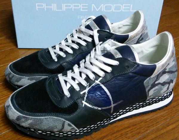 新品 フィリップモデル スニーカー カモフラ 迷彩 45 LEON 掲載
