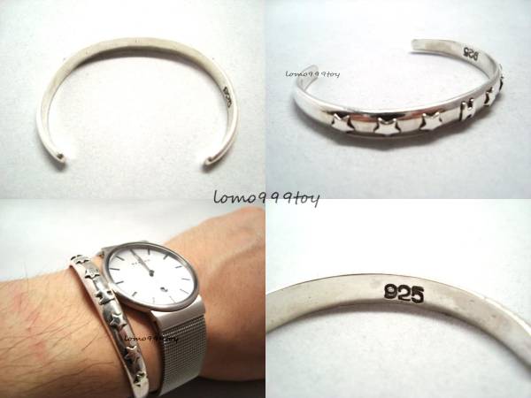 HRM ハリラン SILVER 925 バングル スター HRMスターHバングル925シルバー ハリラン ブレスレット アクセ