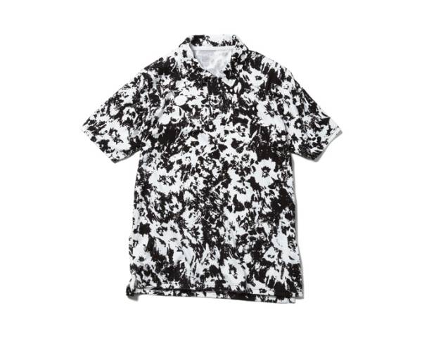 【完売】uniform experiment 15SS モノクロ フラワー ポロ 1