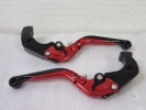 CNC可倒式レバー 赤 NINJA ZX-14R ZZR1400 GTR1400 CONCOURS