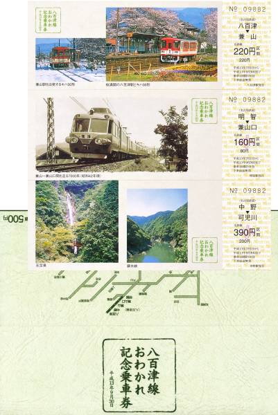 名古屋鉄道 記念切符3点 2001.9-2002.8_1