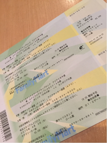 【送料無料】9月3日 日本vsカンボジア カテゴリー5 ペアチケット