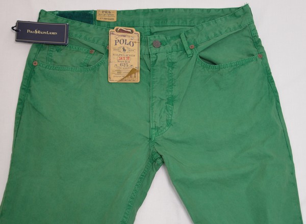 ●POLOラルフローレンコットンパンツ(34-32，グリーン)新品