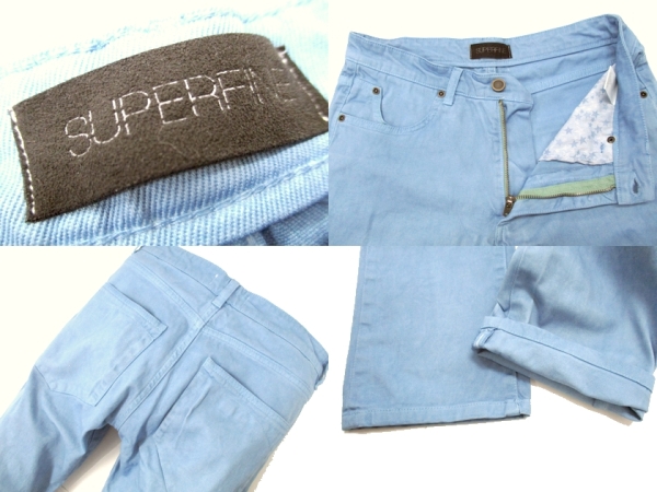 SUPERFINE スーパーファイン SLY あおもり藍染 ストレッチパンツ