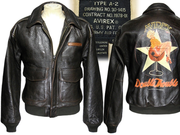アビレックス(AVIREX)A-2レザーフライトジャケット Ｌサイズ相当