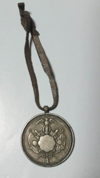 稀少明治二十八年『日清戦争従軍記章)』美品 海上村恤兵會