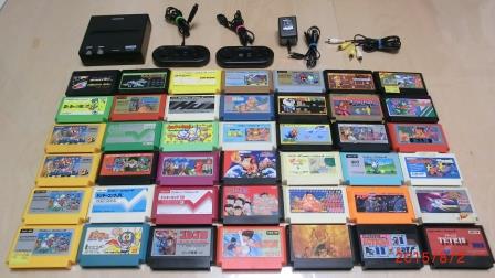 ファミコン カセット 42本 ネオファミ本体(ジャンク品)