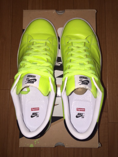 中古 Supreme x Nike Tennis Classic VOLT US11 29cm