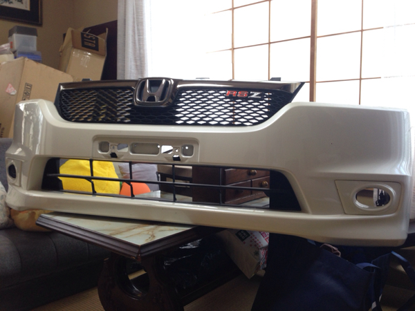 ストリームRN6 7 8 9前期 フロントバンパー グリル フォグセット