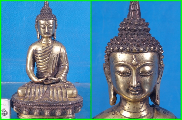 委託品 唐物　中国清時代銅製仏像置物　美術品※激安骨董品