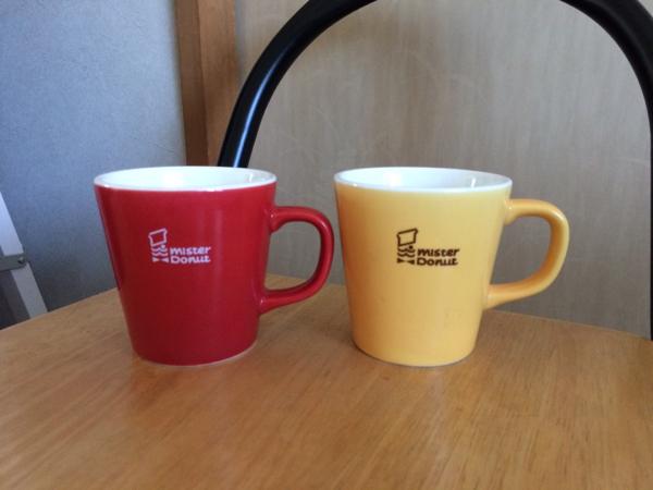 【激レア】ミスド、店舗仕様マグカップ2色セット