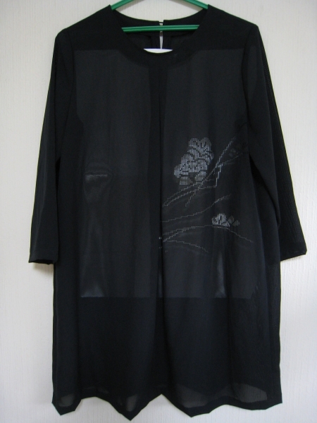 訳あり・着物・古布・リメイク・正絹・絽・チュニック・ワンピー