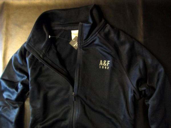 本物正規◆アバクロ◆トラックジャケット 0009-023 紺/S