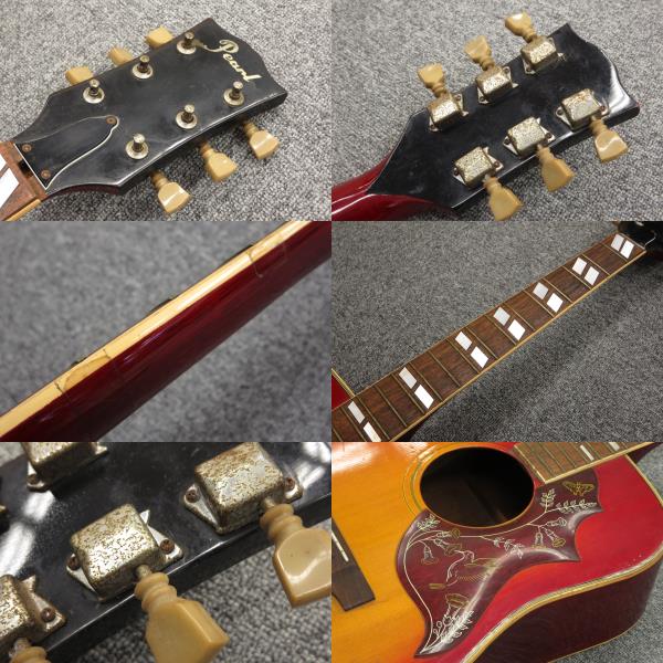 PearlアコースティックギターMADE BY HAYASHI 日本製 ジャンク Pearl パール フォークギター MADE BY HAYASHI ジャンク25東72(本体