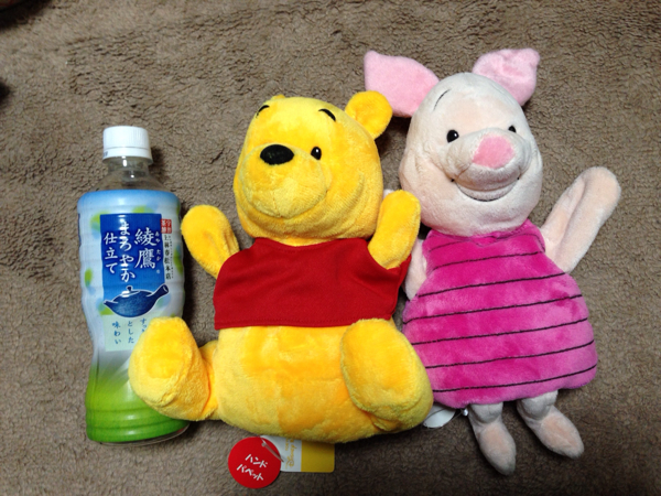 新品パペット プーさん ピグレット ぬいぐるみ ディズニーランド(体長