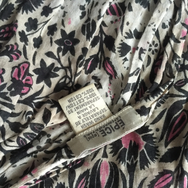 EPICE エピス 大判ストール ベージュ花柄　ジャーナル購入