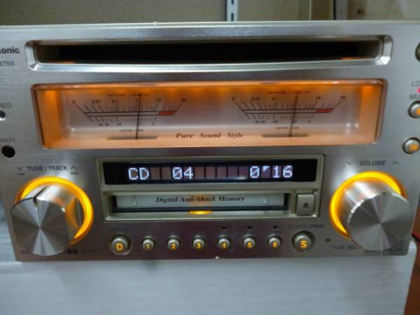 ☆ パナソニック CD/MD CQ-VX5500D アナログメーター クラシック