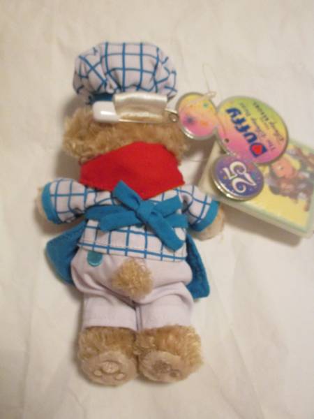 TDS ダッフィー ぬいぐるみバッジ　グッドタイムカフェ 25周年