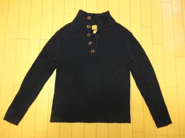 ラルフローレン　ポロジーンズ　セーター　ニット　紺　Ｌ