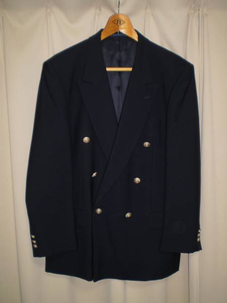Ｗブレザー濃紺６釦　ウール　USEDです。