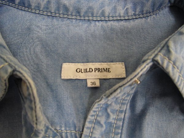 guild primeギルドプライムデニムロングシャツ三陽商会h3061