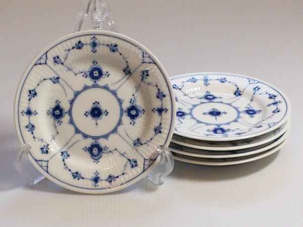 ロイヤルコペンハーゲン■プレインレース デザートプレート 5枚