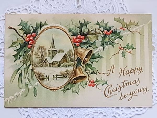 Pクリスマス アンティークポストカード 柊 宿木と風景 絵葉書 絵葉書 売買されたオークション情報 Yahooの商品情報をアーカイブ公開 オークファン Aucfan Com