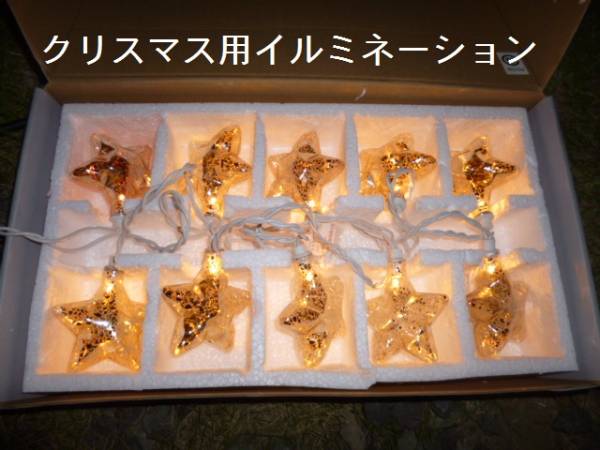 クリスマスツリー★イルミネーション★スター（金）