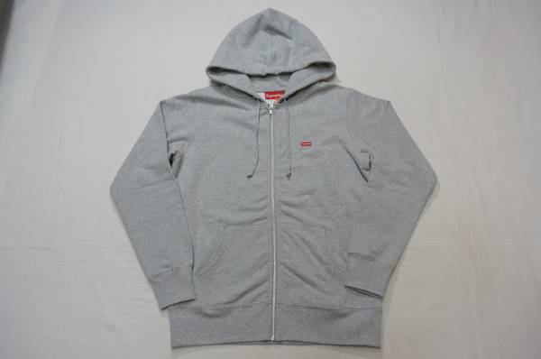 SUPREME シュプリーム★未使用 ジップ パーカー S 灰/カナダ製