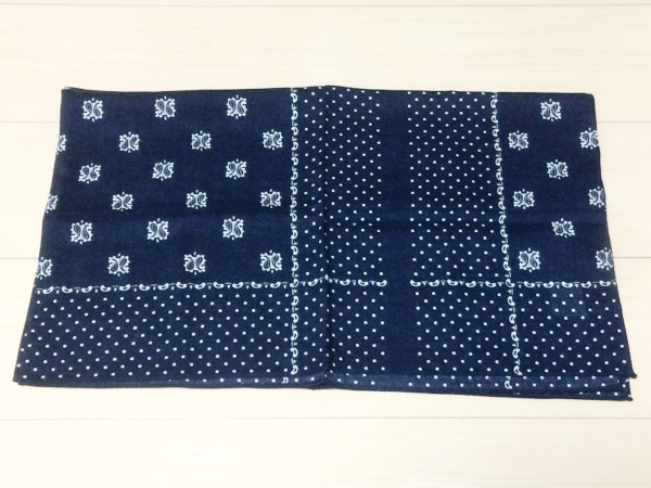 新品 JUNYA WATANABE MAN バンダナ柄ストール デニム ジャケット