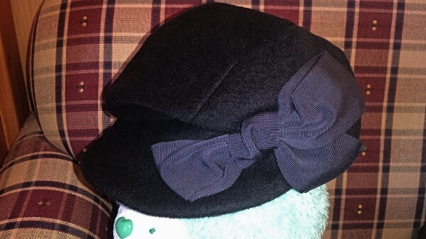 美品カシラCA4LAウール リボン キャスケット 帽子 ハットTMT