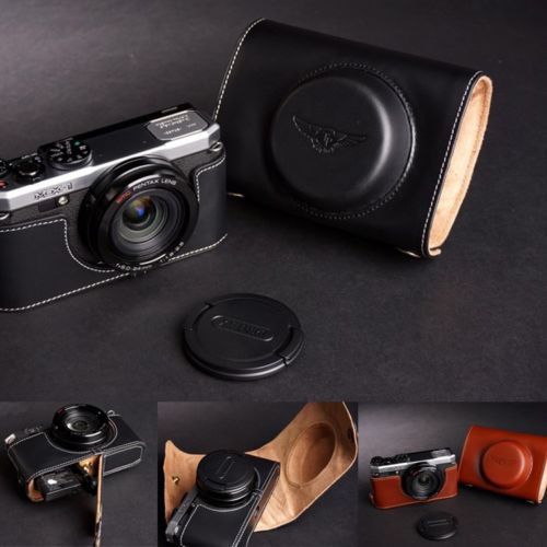TP PENTAX MX-1 本革 専用ケース＋カバー 底部開閉式 切手支払可
