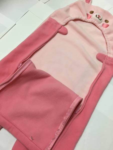 ★美品★うさぎちゃんのあったか♪スリーパー　おくるみ　50~80_2