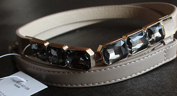 ミッシェルクランofuon秋冬★豪華ビジュー細ベルトBE送料込