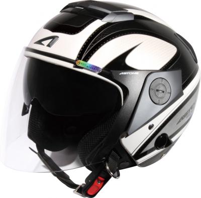 フランスのブランド ASTONE パイロットヘルメット 白T27 RS