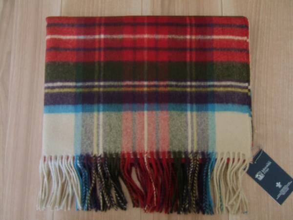 新品★ジョンストンズ*カシミアストール*HESSIAN DRESS STEWART