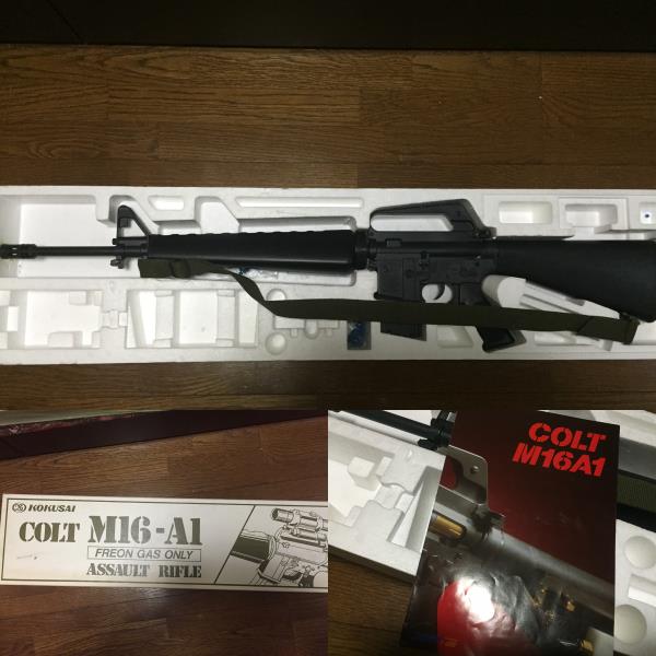 □コクサイ ガスガン COLT M16-A1 中古ジャンク品□ ミリタリー ホビー